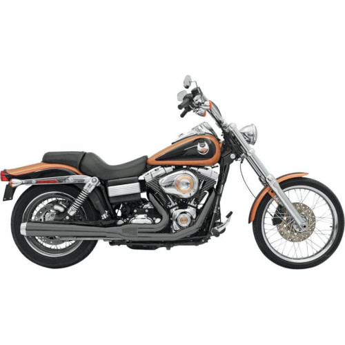 PartzBiz HD: 4416409-Bassani Black Road Rage 2 Into 1 Long Megaphone Exhaust Harley FXD 06-16 | 13121J PartzBiz HD: 4416409-Bassani Black Road Rage 2 Into 1 Long Megaphone Exhaust Harley FXD 06-16 | 13121J