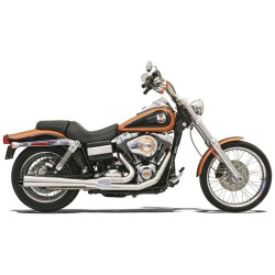 PartzBiz HD DS18001773 - ท่อ Bassani Chrome Road Rage 2 Into 1 Long Megaphone Harley FXD 91-05 | 13311R