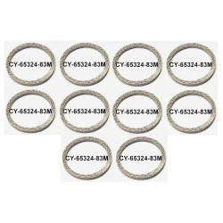 PartzBiz HD 65324-83 (x10) - ท่อไอเสียเหล็กแบนตาข่าย Crush ปะเก็นซีล Lot 10 Harley Twin Cam 65324-83 Evo Evolution XL Sportster sporty PartzBiz HD 65324-83 (x10) - ท่อไอเสียเหล็กแบนตาข่าย Crush ปะเก็นซีล Lot 10 Harley Twin Cam 65324-83 Evo Evolution XL Sportster sporty