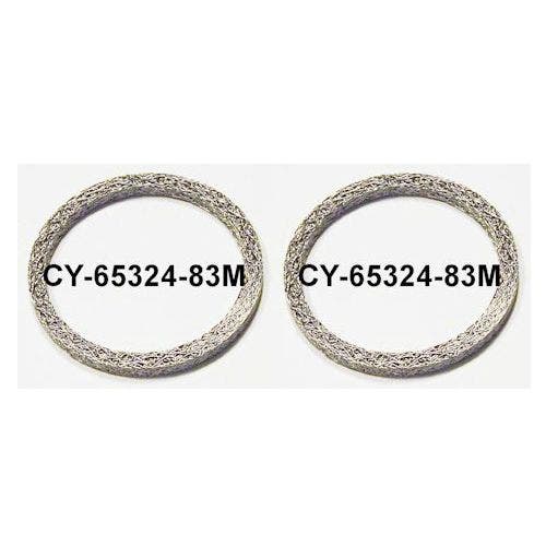 PartzBiz HD: 4416423-ท่อไอเสียเหล็กแบนตาข่ายสไตล์Crushปะเก็นซีลคู่Harley Twin Cam 65324-83 Evo Evolution XL Sportster Sporty