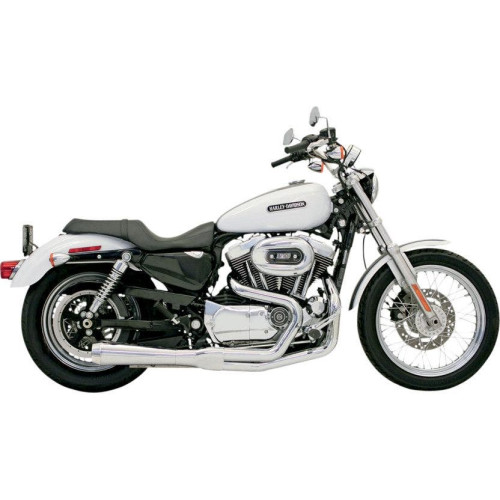 PartzBiz HD: 4416402-Bassani Chrome Road Rage 2 Into 1 ท่อไอเสีย Upswept สั้น Harley XL 86-03 | 14212จ PartzBiz HD: 4416402-Bassani Chrome Road Rage 2 Into 1 ท่อไอเสีย Upswept สั้น Harley XL 86-03 | 14212จ