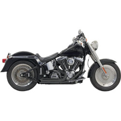 PartzBiz HD ds18001509 - Bassani Black Pro Street Turn Out 2:2 Exhaust w/ Heat Shields Harley Softail | 1S24DB PartzBiz HD ds18001509 - Bassani Black Pro Street Turn Out 2:2 Exhaust w/ Heat Shields Harley Softail | 1S24DB