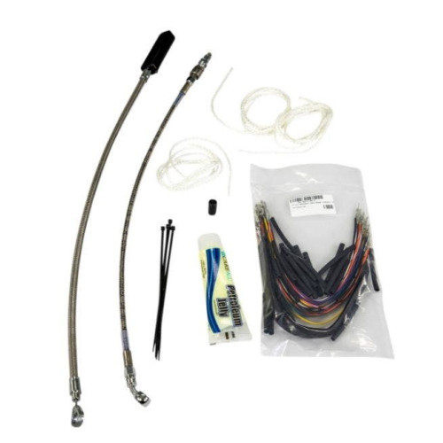 PartzBiz HD: 4416332-Fat Baggers 16" EZ Install Stainless Extended Cables Install Kit Harley FL 08-13 | 109116 PartzBiz HD: 4416332-Fat Baggers 16" EZ Install Stainless Extended Cables Install Kit Harley FL 08-13 | 109116