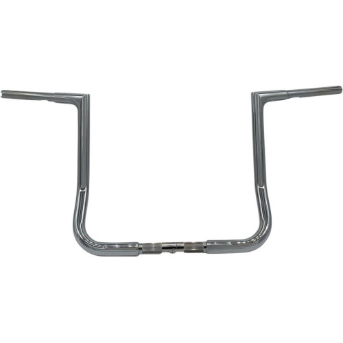 PartzBiz HD: 4416306-Fat Baggers Inc 1-1/4 EZ ติดตั้งแฮนด์แบบ Flat Top 12 นิ้ว Rise Harley 88-Up
