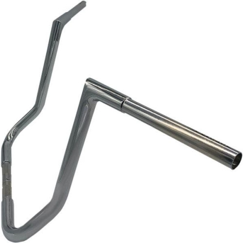 PartzBiz HD: 4416307-Fat Baggers Inc 1-1/4 EZ ติดตั้งแฮนด์แบบ Flat Top 16 นิ้ว Rise Harley 88-Up