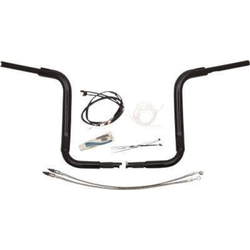 PartzBiz HD: 4416098-FBI Fat Baggers 1-1/2 Chrome 14" EZ Install Rounded Top Handlelbar Cable PKG FLH 14-20 809514-b 0601-5296 06015296 PartzBiz HD: 4416098-FBI Fat Baggers 1-1/2 Chrome 14" EZ Install Rounded Top Handlelbar Cable PKG FLH 14-20 809514-b 0601-5296 06015296