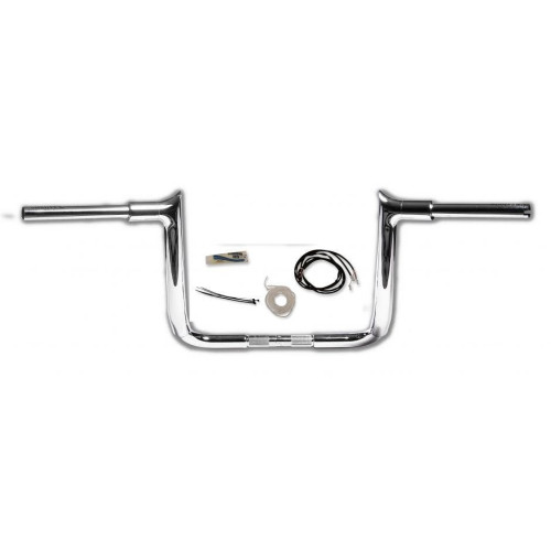 PartzBiz HD: 4416070-FBI Fat Baggers 1-1/2 สีโครม 12” EZ ติดตั้งสายแฮนด์ปลายแหลม PKG FLH 14-20 | 809212