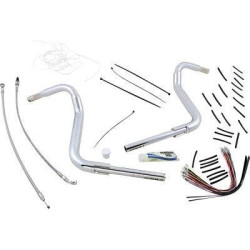 PartzBiz HD FBI-809514 - FBI Fat Baggers 1-1/2 Chrome 14” EZ ติดตั้งสายแฮนด์บาร์แบบโค้งมน PKG FLH 14-20 809514 0601-5295 06015295 PartzBiz HD FBI-809514 - FBI Fat Baggers 1-1/2 Chrome 14” EZ ติดตั้งสายแฮนด์บาร์แบบโค้งมน PKG FLH 14-20 809514 0601-5295 06015295