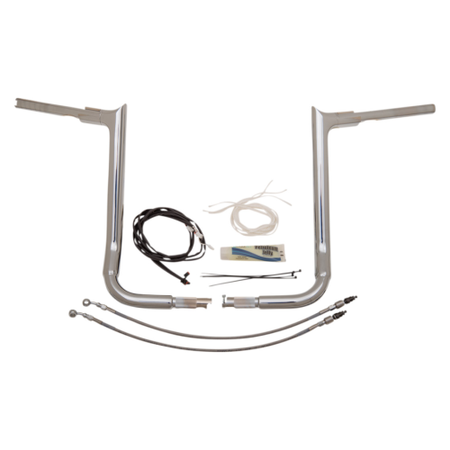 PartzBiz HD: 4416085-FBI Fat Baggers 1-1/2 Chrome 16" EZ Install Pointed Handlelbar Cable PKG FLH 14-20 | 809216 PartzBiz HD: 4416085-FBI Fat Baggers 1-1/2 Chrome 16" EZ Install Pointed Handlelbar Cable PKG FLH 14-20 | 809216