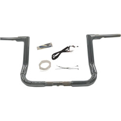 PartzBiz HD FBI-609212 - FBI Fat Baggers 1-1/2” EZ ติดตั้งชุดแฮนด์บาร์แบบแบนพร้อมสายเคเบิล Harley 14-20 PartzBiz HD FBI-609212 - FBI Fat Baggers 1-1/2” EZ ติดตั้งชุดแฮนด์บาร์แบบแบนพร้อมสายเคเบิล Harley 14-20
