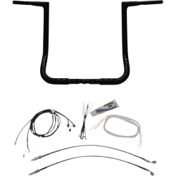 PartzBiz HD FBI-709216-B - FBI Fat Baggers 1-1/4 สีดำ 16 EZ ติดตั้งแบนด้านบนแฮนด์ Harley Touring 14-20 PartzBiz HD FBI-709216-B - FBI Fat Baggers 1-1/4 สีดำ 16 EZ ติดตั้งแบนด้านบนแฮนด์ Harley Touring 14-20