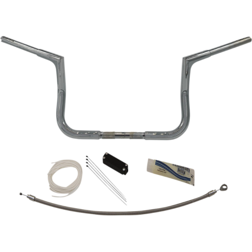 PartzBiz HD: 4416055-FBI Fat Baggers 1-1/4 Chrome 10 EZ ติดตั้งแบนด้านบน Handlebar Harley Batwing 98-13 PartzBiz HD: 4416055-FBI Fat Baggers 1-1/4 Chrome 10 EZ ติดตั้งแบนด้านบน Handlebar Harley Batwing 98-13