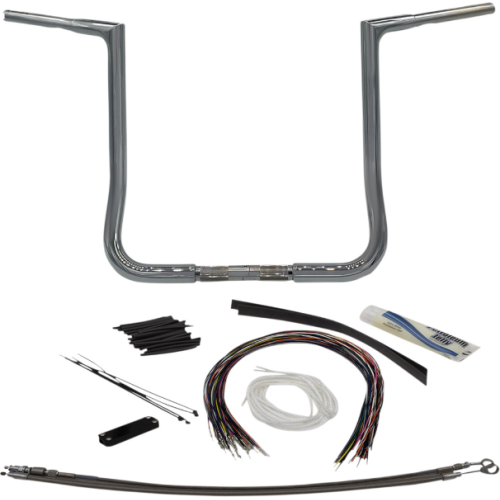 PartzBiz HD: 4416060-FBI Fat Baggers 1-1/4 Chrome 16 EZ ติดตั้งแบนด้านบน Handlebar Harley Batwing 98-13 PartzBiz HD: 4416060-FBI Fat Baggers 1-1/4 Chrome 16 EZ ติดตั้งแบนด้านบน Handlebar Harley Batwing 98-13