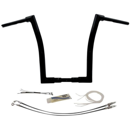 PartzBiz HD: 4416027-FBI Fat Baggers สีดำ 1-1/2” EZ ติดตั้งแฮนด์แบนด้านบน 16” Harley FLTR 15-20 PartzBiz HD: 4416027-FBI Fat Baggers สีดำ 1-1/2” EZ ติดตั้งแฮนด์แบนด้านบน 16” Harley FLTR 15-20