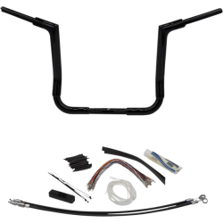 PartzBiz HD FBI-609114-B - FBI Fat Baggers สีดำ 1-1/2 EZ ติดตั้งแฮนด์แบบแบน 12” Harley FLH 08-13 PartzBiz HD FBI-609114-B - FBI Fat Baggers สีดำ 1-1/2 EZ ติดตั้งแฮนด์แบบแบน 12” Harley FLH 08-13