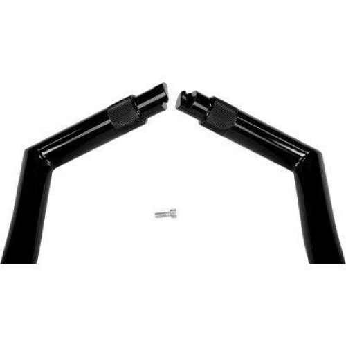 PartzBiz HD: 4416007-FBI Fat Baggers Black 12" EZ Install Pointed Handlebars Harley FLTR 15-19 | 906012-B