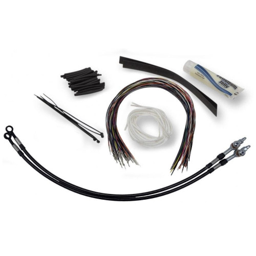 PartzBiz HD: 4415986-FBI Fat Baggers Black 16 EZ Install Kit Hydraulic Lines Harley Batwing 08-13