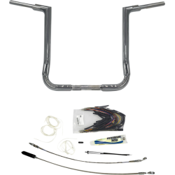 PartzBiz HD FBI-609116 - FBI Fat Baggers Chrome 1-1/2 EZ ติดตั้งแฮนด์แบบแบน 16” Harley FLH 08-13 PartzBiz HD FBI-609116 - FBI Fat Baggers Chrome 1-1/2 EZ ติดตั้งแฮนด์แบบแบน 16” Harley FLH 08-13