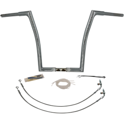 PartzBiz HD FBI-709316 - FBI Fat Baggers Chrome 1-1/4” EZ ติดตั้งแฮนด์แบนด้านบน 16” Harley FLTR 15-20 PartzBiz HD FBI-709316 - FBI Fat Baggers Chrome 1-1/4” EZ ติดตั้งแฮนด์แบนด้านบน 16” Harley FLTR 15-20