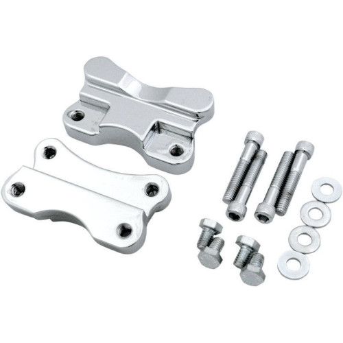 PartzBiz HD: 4415910-Drag Specialties Hotop Designs Chrome Fender to Fork Adapter 4 Harley FL Softail