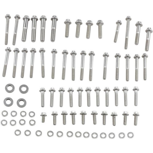 PartzBiz HD: 4415849-Feuling 3054 Stainless Steel Primary Transmission Fastener Kit 99-05 Harley Dyna Bolts Nuts Washers Studs Upgrade Replacement 2401-1092 24011092 PartzBiz HD: 4415849-Feuling 3054 Stainless Steel Primary Transmission Fastener Kit 99-05 Harley Dyna Bolts Nuts Washers Studs Upgrade Replacement 2401-1092 24011092