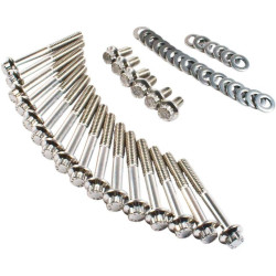 PartzBiz HD FMC-3063 - Feuling 3063 Stainless Primary Transmission Fastener Kit 04-17 Harley Davidson Sportster Bolts Nuts Washers Studs Upgrade Replacement 2401-1100 24011100 PartzBiz HD FMC-3063 - Feuling 3063 Stainless Primary Transmission Fastener Kit 04-17 Harley Davidson Sportster Bolts Nuts Washers Studs Upgrade Replacement 2401-1100 24011100