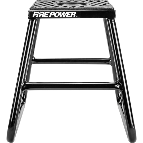 PartzBiz HD: 4415653-Fire Power Steel Moto Stand Black MX Off Road Non-Slip 16" Tall 61-0800