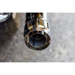 PartzBiz HD WP940-1001 - Firebrand Chrome Loose Cannon Slip-On Mufflers 10-1001 Harley TC Touring 95-16