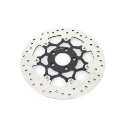 PartzBiz HD VT23-0233 - Floating Stainless Steel Black Polished 11.8 Front Brake Disc Rotor Harley 14-20