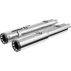 PartzBiz HD WP82-800198 - ท่อไอเสียโครเมียม Freedom Performance 2 จังหวะพร้อมปลายสีดำ Indian Challenger 20