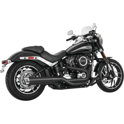 PartzBiz HD: 4415548-Freedom Performance 4 ” Black Racing Slip-Ons Chrome Tip Harley Softail 18-Up PartzBiz HD: 4415548-Freedom Performance 4 ” Black Racing Slip-Ons Chrome Tip Harley Softail 18-Up