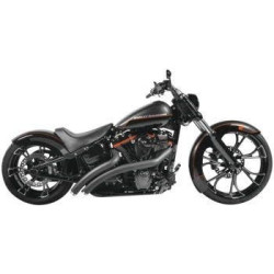 PartzBiz HD TR472995 - Freedom Performance Black Exhaust Radius Radius Crossover พร้อม Star Tips Softail