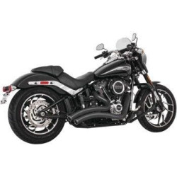 PartzBiz HD TR472988 - Freedom Performance Chrome Exhaust รัศมีโค้งมนพร้อม Star Tips M8 Softail