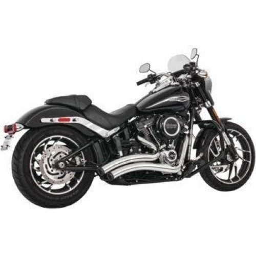 PartzBiz HD: 4415524-Freedom Performance Chrome Exhaust รัศมีโค้งมนพร้อม Star Tips M8 Softail