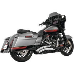 PartzBiz HD TR472981 - Freedom Performance Chrome Exhaust รัศมีเส้นโค้งที่คมชัดพร้อม Star Tips M8 Touring