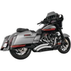 PartzBiz HD TR472979 - Freedom Performance Chrome Exhaust รัศมีโค้งมนพร้อม Star Tips M8 Softail