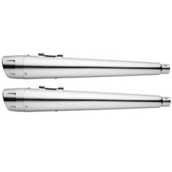 PartzBiz HD WP82-800051 - Freedom Performance Combat Chrome 4.5 ” Slip-On Black Tip Indian Chief 14-Up
