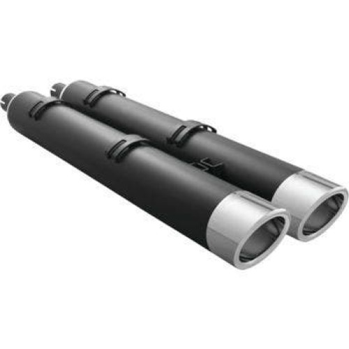 PartzBiz HD: 4415536-Freedom Performance Exhaust 4" Slip-On Black w/ Liberty Tips Indian Touring