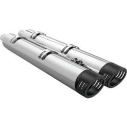 PartzBiz HD TR472032 - Freedom Performance Exhaust 4 ” Slip-On Chrome พร้อม Racing Tips Indian Touring