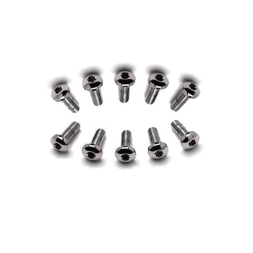 PartzBiz HD: 4415469-Front & Rear Chrome Plated Grade 8 Torx Rotor Bolts for Harley-Davidson 80-42T & 61-32T