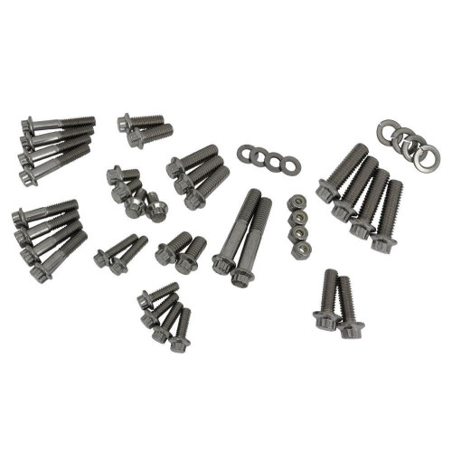 PartzBiz HD: 4415480-Fueling 3062 Stainless Chassis Dress Up Fastener Kit 17-19 Harley Davidson Road Glide FLTR Milwaukee Eight M-Eight M8 Touring Bolts Nuts Washers Fasteners 2401-1099