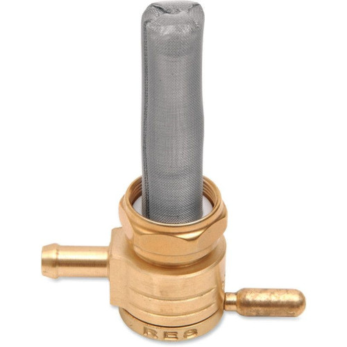 PartzBiz HD: 4415396-Golan ทองเหลืองดิบ 76-312S-BS Click-Slick 22mm Straight Facing Petcock Harley | 76-312S-BS