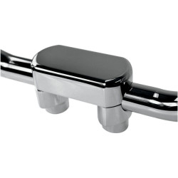 PartzBiz HD DS06020600 - Drag Straight Chrome 1.5" Tall Forged Aluminum Risers W/ 1.5" Clamp for Harley  | Drag Specialties