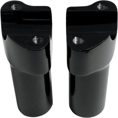 PartzBiz HD: 4415279-Drag Straight Black 4" Tall Forged Aluminum Risers W/ 1" Clamp for Harley | Drag Specialties PartzBiz HD: 4415279-Drag Straight Black 4" Tall Forged Aluminum Risers W/ 1" Clamp for Harley | Drag Specialties