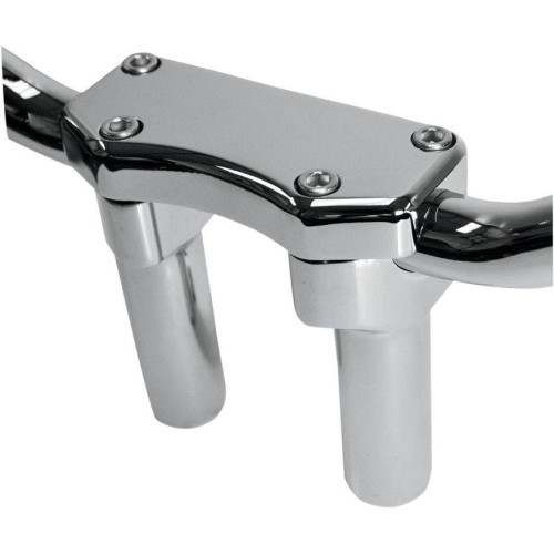 PartzBiz HD: 4415281-Drag Straight Chrome 4 ” ตัวยกอลูมิเนียมฟอร์จทรงสูงพร้อมแคลมป์ 1 ” สำหรับ Harley | ลากพิเศษ