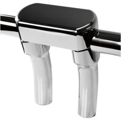 PartzBiz HD DS06020606 - Drag Chrome 5.5" Tall 1.5" Pullback Forged Aluminum Risers W/ 1.5" Clamp Harley  | Drag Specialties
