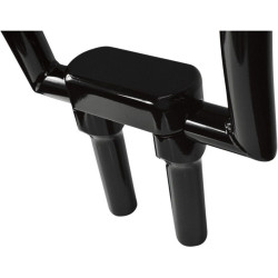 PartzBiz HD DS06020609 - Drag Straight Black 6" Tall Forged Aluminum Risers W/ 1.5" Clamp for Harley  | Drag Specialties