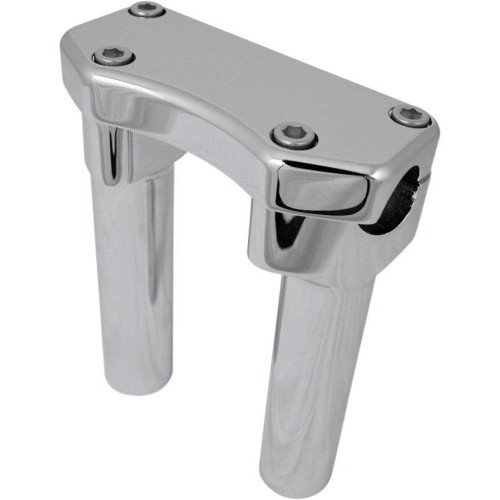 PartzBiz HD: 4415289-Drag Straight Chrome 6" Tall Forged Aluminum Risers W/ 1" Clamp for Harley | Drag Specialties PartzBiz HD: 4415289-Drag Straight Chrome 6" Tall Forged Aluminum Risers W/ 1" Clamp for Harley | Drag Specialties