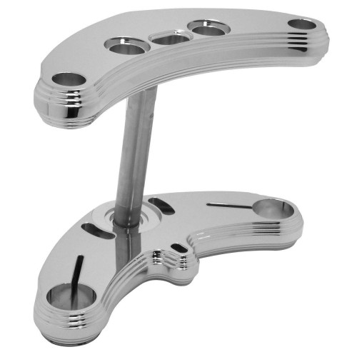 PartzBiz HD: 4415268-Hardbody Chrome 0 Rake Pyramid Billet Front Fork Bracket Harley Wide Glide 49-88 PartzBiz HD: 4415268-Hardbody Chrome 0 Rake Pyramid Billet Front Fork Bracket Harley Wide Glide 49-88