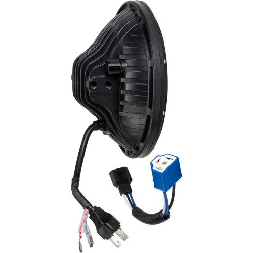 PartzBiz HD: 4415248-Harddrive Osram LED DRL Headlight 7" 130W 6000k White Angel Eyes Harley 94-Up